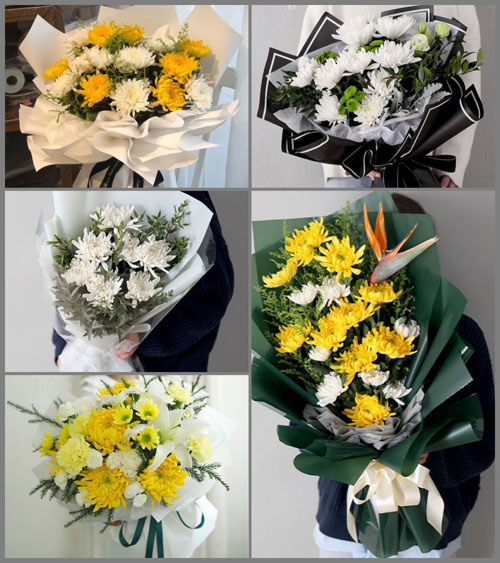 山西忻州原平市大牛店镇神山二村白事花束代送